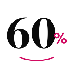 Ab 60 %