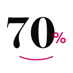 Ab 70 %